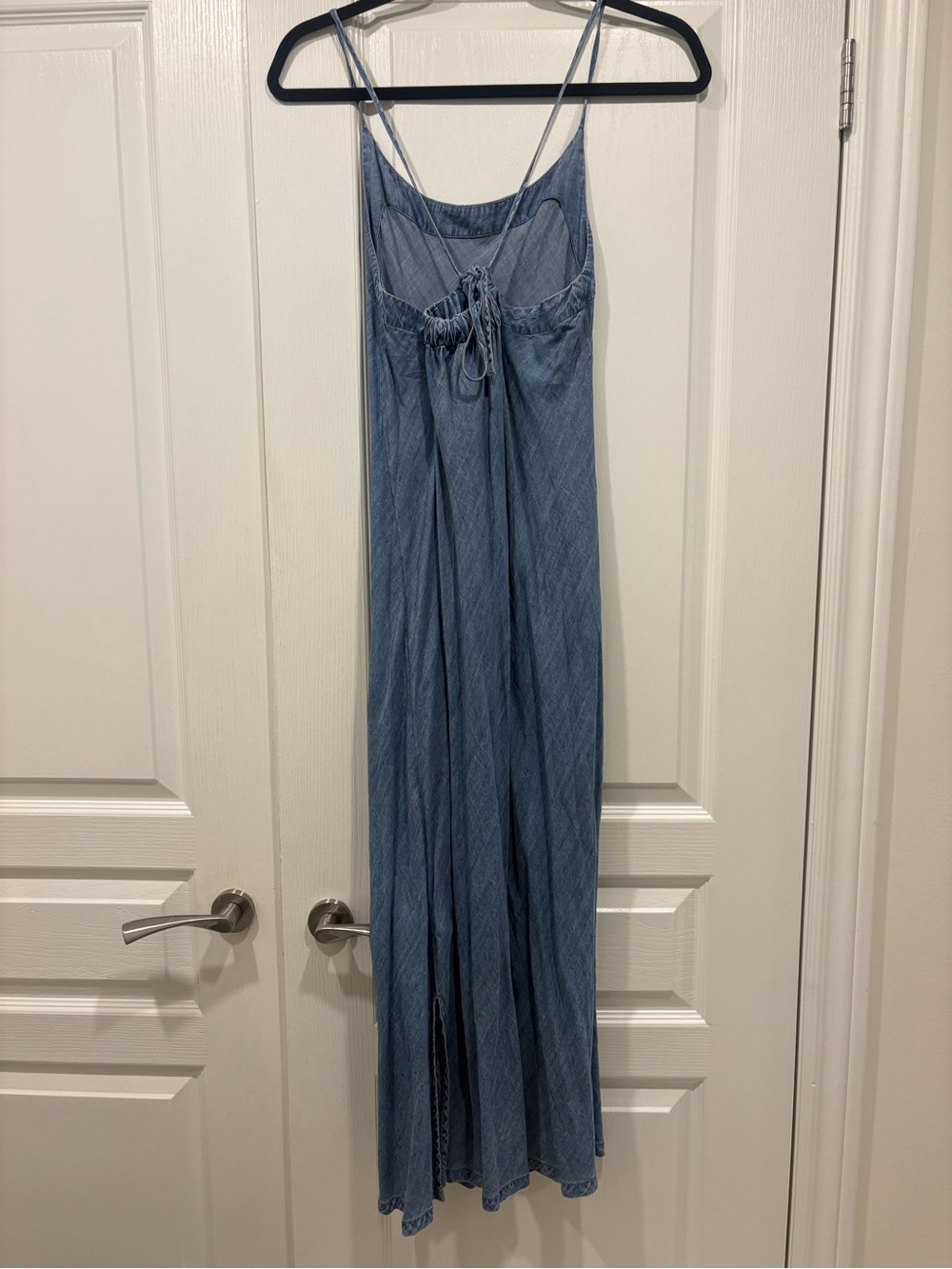 Splendid Light Blue Indigo Denim Slip Midi Dress - Picture 3 of 9